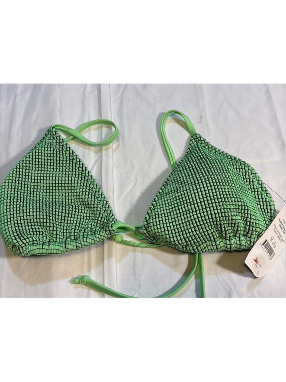 Cotton On Slider Triangle Self-Tie Bikini Top Bathing Suit XSmall